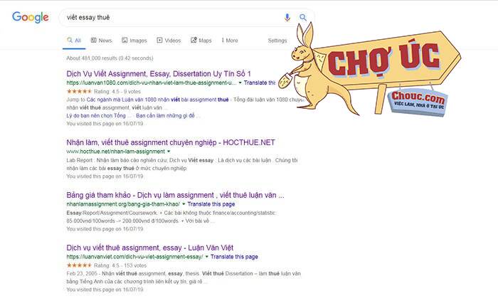 A simple search on Google reveals many Vietnamese ghostwriting services